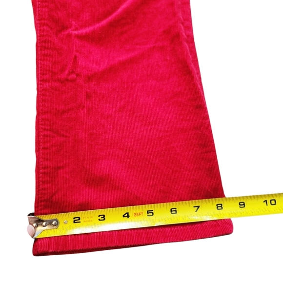 Talbots Red Corduroy Women' s Pants Size  10 - Picture 7 of 14